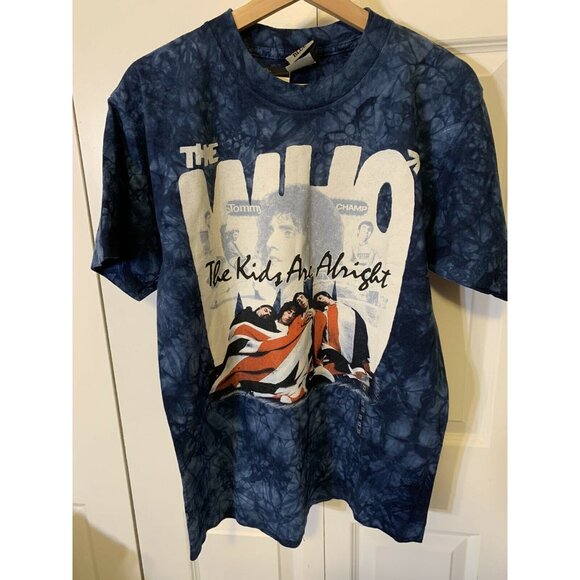 The Who - “The Kids Are Alright” Blue Shirt Mens Sz M Liquid Blue Dead stock Nwt - Picture 1 of 7